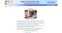 Desktop Screenshot of guidetolongtermcare.com